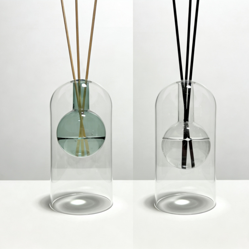 Home Fragrance Bottle - Bottiglia Diffusore in Vetro a Doppia