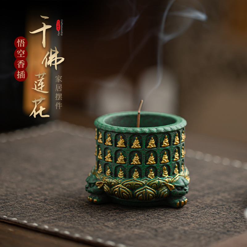 Home Fragrance Incense - Portaincenso in Pietra Arenaria Blu con