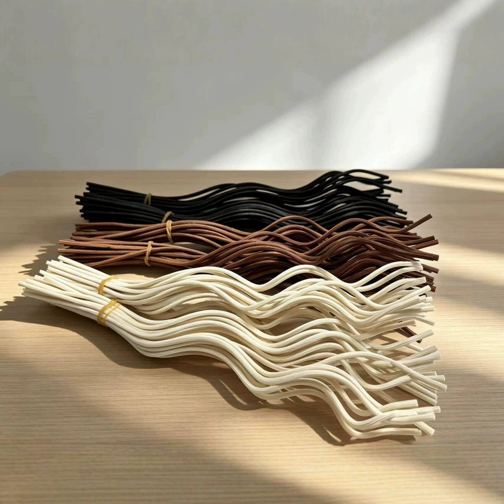 Home Fragrance Reed Diffuser - 20 Bastoncini Diffusori in Rattan Ondulati