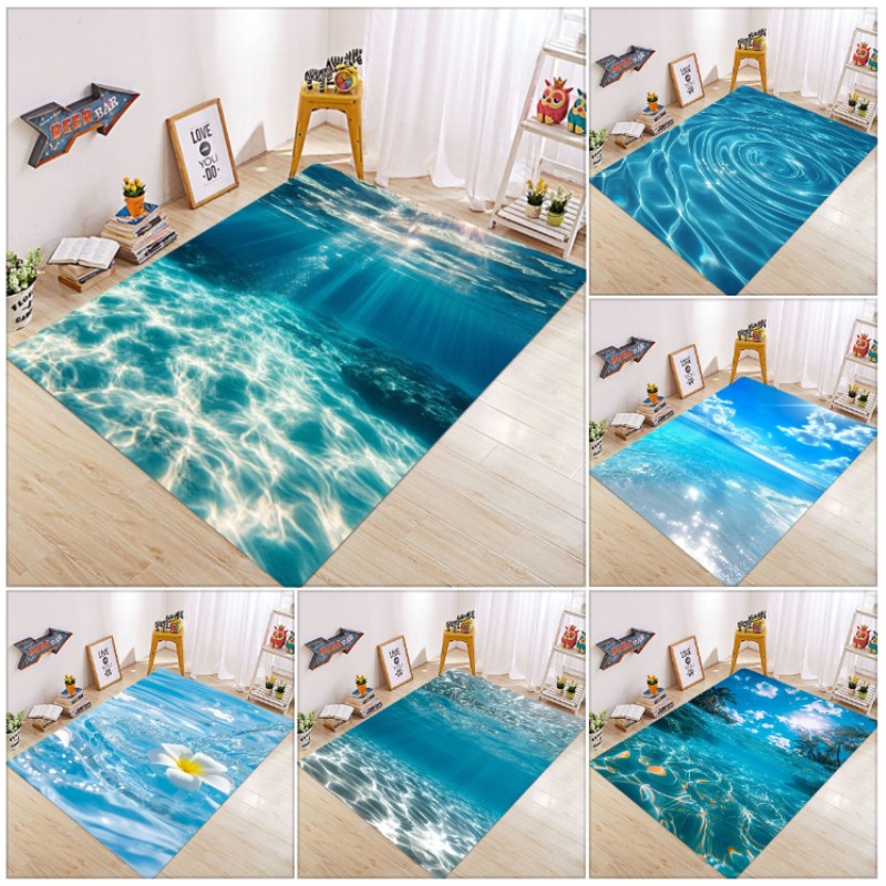 Home Fragrance Ocean Breeze - Tappeto con onde d'acqua dell'oceano Tappeto