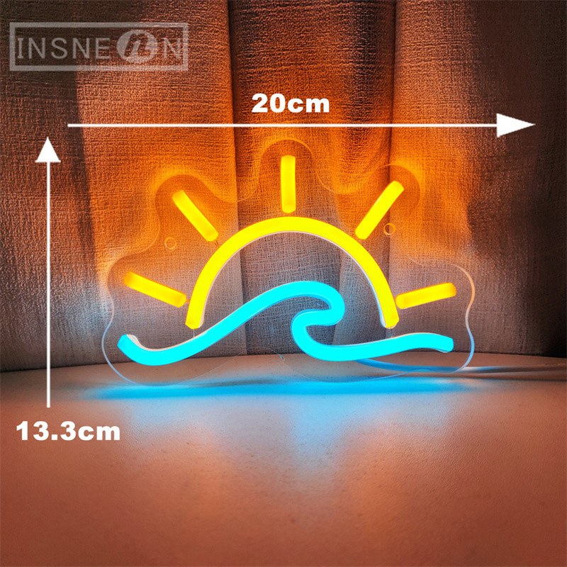 Wave Sunset Neon Sign LED Sole - Home Fragrance Ocean Breeze recensione e prezzo